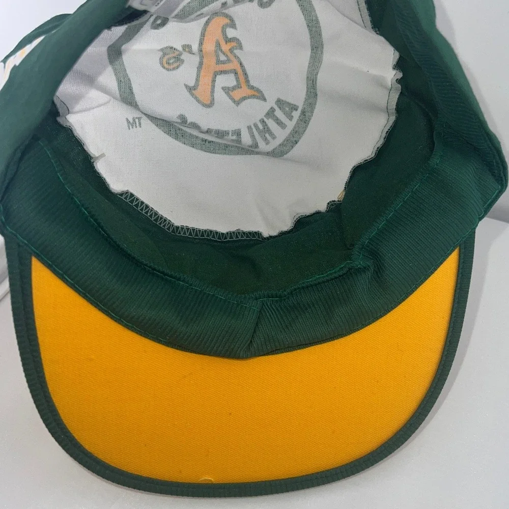 Vintage Oakland Athletics Painter Hat Twins Enterprise MLB Green Gold NWT‎ OSFA